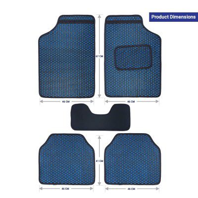 Kingsway Dotted Design Car Floor Foot Mats Universal Fit, Maruti Suzuki XL6, Model Year: 2022 Onwards Set of 5 Pieces