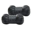 Kingsway Dumbbell Shape Neck Rest Car Cushion for Ford Figo 2014 - 2021, Leatherette, Black, Set of 2 Piece...