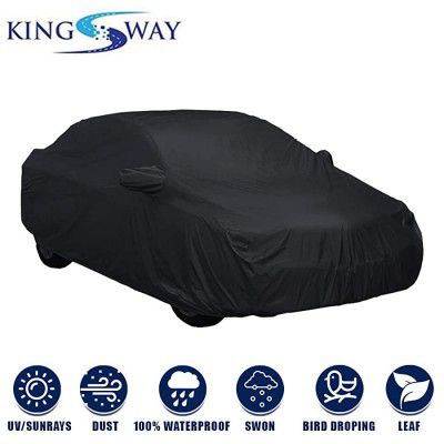 Kingsway Fully Water Proof Car Body Cover with Mirror Pockets for Ford Ikon (Tripple Stitched, Fabric, Color May Vary)