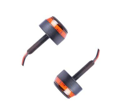 Kingsway kkmhblghtbk20019 Bar End Turn Signal Grip Indicators for Yamaha R15 (Black, Pack of 2)