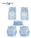 Kingsway PVC Rubber Car Mats of Heavy Quality for Skoda Rapid (Old Model) (Set of 5, Transparent/Clear Color)...