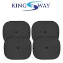Kingsway Sticky Sun Shades for Car Window for Nissan Old Sunny (Black Set of 4 Cotton Fabric)...