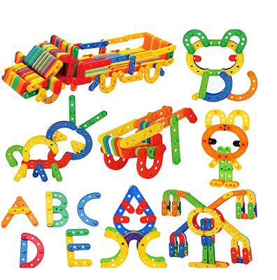 KINGWELL 90 PCS Educational Toy for Kids Patchwork-Birthday Gift for Boys Girls 3-8 Years