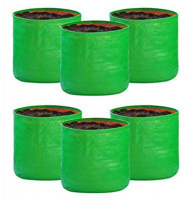 Kingwell Grow Bag For Terrace Garden Leafy Vegetable Plant Grow Bags Fruits Growing Containers (9 X 9 INCH, PACK OF 6)