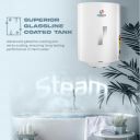 Kinsco Ultra Glassline Tank Electric Water Heater – High-Efficiency Vertical Storage Geyser | 5-Star Rated (White)...