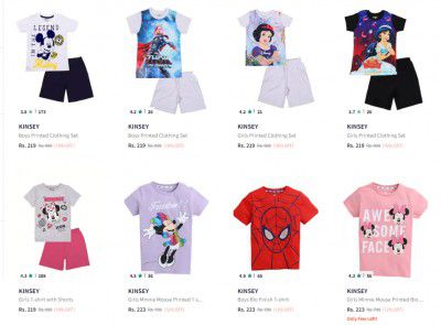 KINSEY Kid's Clothing Set Starts ₹219