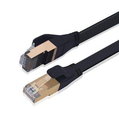 Kinsound Cat 8 Ethernet Cable 40Gbps 2000Mhz SFTP Patch Cord Heavy Duty High Speed Cat8 LAN Network RJ45 Cable Weatherproof Rated for Router, Modem, Gaming(2M)