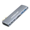 Kinsound USB C Hub 7 in 2 Type C Adapter with 4K HDMI Thunderbolt 3 PD 3.0 SD/TF Card Reader 2 USB 3.0...