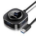 Kinsound USB Hub 3.0, Ultra-Slim Multi Ports High Speed Data Hub Compatible with Windows, Mac OS, Linux for MacBook, PC, Laptop Black...