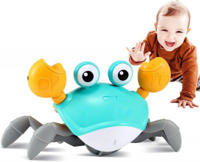 KIPA Gaming Full Fun Crawling Crab Baby Musical Kids Toy with LED Lights & Rechargeable Battery 