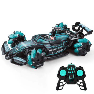 KIPA GAMING Stunt Toy Car Remote Control Smoke Car with LED Lights for Kids