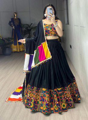 Kirpa Creations Women’s Fully Stitched Rayon Cotton Lehenga Choli Set