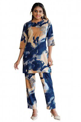 Kirtan Women's Designer Print Co-Ord Set Relaxed Fit for Women