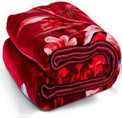 KIRTIKA ENTERPRISES Printed Double Mink Blanket (Woollen Blend, Multicolor)