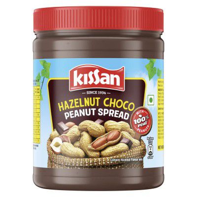 Kissan Hazelnut Choco Peanut Spread | Protein Rich | 30% Dark Chocolate Crème | 950g