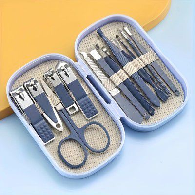 KitchEase 14-Piece Manicure Pedicure Kit for Women & Men – Stainless Steel Nail Clippers