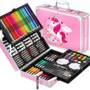 Kitchen Bloom Art Set for Kids, 145 Pieces Drawing Kit...