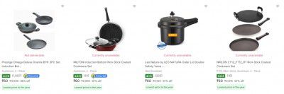 kitchen cookware Upto 93% Off | Start At Rs.60