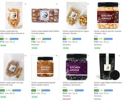 Kitchen Jungle Dry Fruits Upto 76% Off Starting @₹125