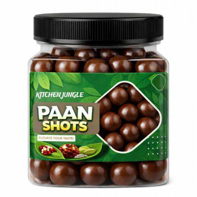 Kitchen Jungle Pan Shots Mukhwas Candy Balls 350gm (Pack Of 1 Jar)