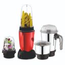Kitchen Kit 450 Watt High Speed Blender, Juicer, Grinder with 2 Poly carbonate & 2 S.SJars (RED)...
