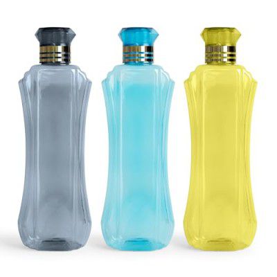 Kitchen Plastic Water Bottle - 1 ltr ( Set of 3 )