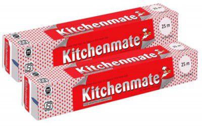 Kitchenmate Silver Aluminium Foil for Food Packing 25m 