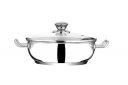 KITCHENOVO Croma Stainless Steel Kadai for Cooking (2.5 Ltrs, 24 cm)...