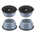 Kitchenwell Refrigerator Stand, Washing Machine Stand,Furniture Base Stand, Fridge Stands for Single Door and Double Door (Grey, Pack of 4)...
