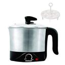 Kitchoff WDF-106 Automatic Stainless Steel Electric Kettle Heavy Body Extra Large Cattle With Handle (1.2 L, Silver & Black)...