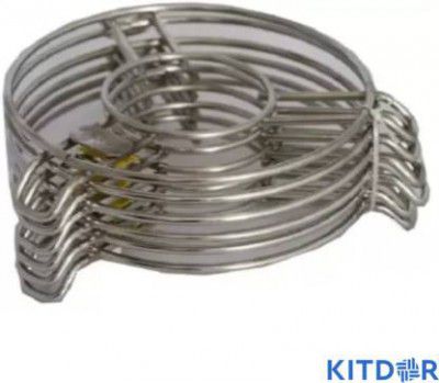 Kitdor Bharti Hot Pot stand Utensil Kitchen Rack Steel | Trivet Steel Trivet  (Pack of 6)
