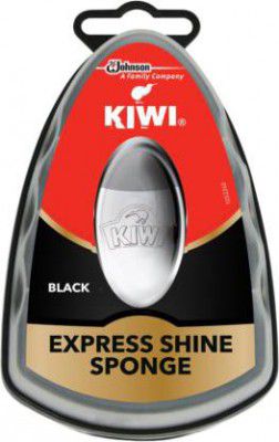 KIWI Express Shine Sponge Leather Shoe Liquid Polish  (Black)