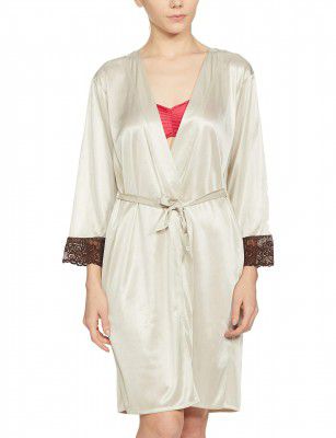 Klamotten Womens Polyester Nightwear Set (221-209CRM_Multicolour_Free Size_Multicolored