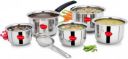 KLASSI KICHEN Induction Bottom Cookware Set  (Stainless Steel, 5 - Piece)...