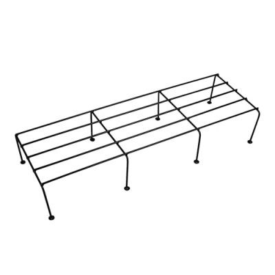 Klassic 24 Inch Rectangular Eco Plant stand | for Multiple Plants and Pots Stand (Black, Pack of 1)