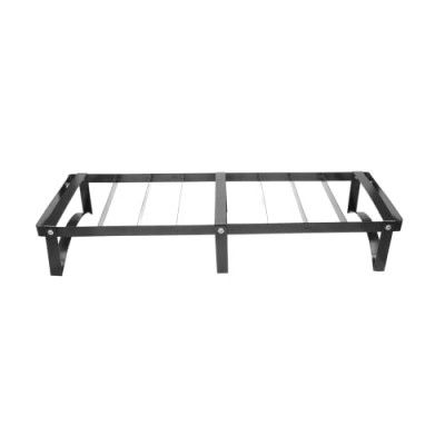 Klassic 24 Inch Rectangular Folding Plant stand | Strong Durable Flower Pot Stand (Black, Pack of 1)