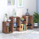 Klaxon Bern Book Case - Asian Walnut & Black...