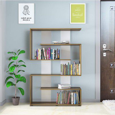 Klaxon Bilbao Book Case - Rustic & White