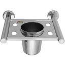 Klaxon Stainless Steel Toothbrush Holder (Chrome Finish)...