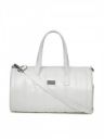 KLEIO PU Leather (White) Unisex Duffel Bag for Travel with Adjustable Sling Shoulder Strap | Duffel Bag for Gym Suitable to Carry Shoes, Clothes for Weekend Trips & Travel...