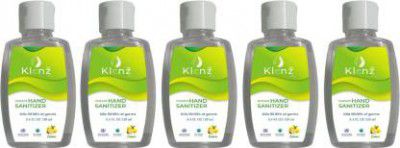 klenz Lemon Gel (Pack of 5*120 ml) Hand Sanitizer Bottle  (5 x 120 ml)