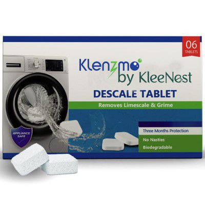 Klenzmo by Kleenest Washing Machine Cleaner Descale Tablets – Descaler for Top & Front Load Machines 