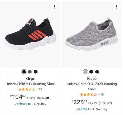Klepe Running Shoe upto 85% off