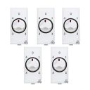 KLICK E-29 Euro Modular Series Step Regulator, Switch Type Regulator, Fan Regulator, 4 Step Regulator (300W, Pack of 5)...
