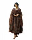 KLOSIA Women Printed Flared A-Line Kurta with Pant and Dupatta Suit Set | Kurta Set...