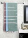KLOTTHE Unisex Set of 3 Striped 210 GSM Bath Towels...