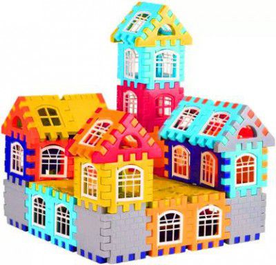 kluzie BEST BUY happy house Building Blocks for Kids,Boys,Children  (Multicolor)