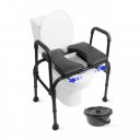 KMINA - Commode Chair for Seniors, Adjustable Seat (396.8lb)...