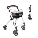 KMINA Rollator Walker Indoor with Tray, Aluminum - KMINA PRO (Black)...