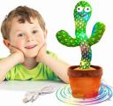Knight Dancing Cactus Toy, Talking Repeat Singing Sunny Cactus Toy 120 Songs for Baby + Record Your Sound, Sing+Repeat+Dancing+Recording+LED plant (multicolor)  (Multicolor)...